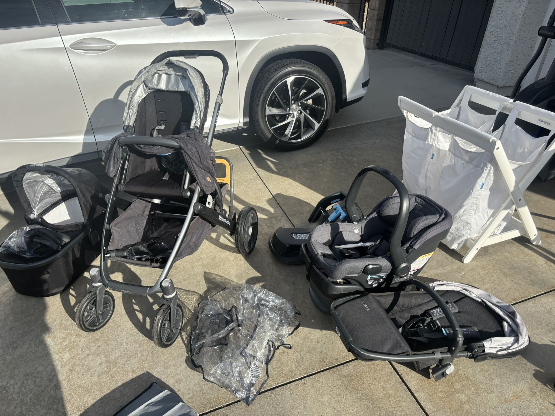 UPPABABY COMPLETE SET STROLLER AND CAR SEAT
