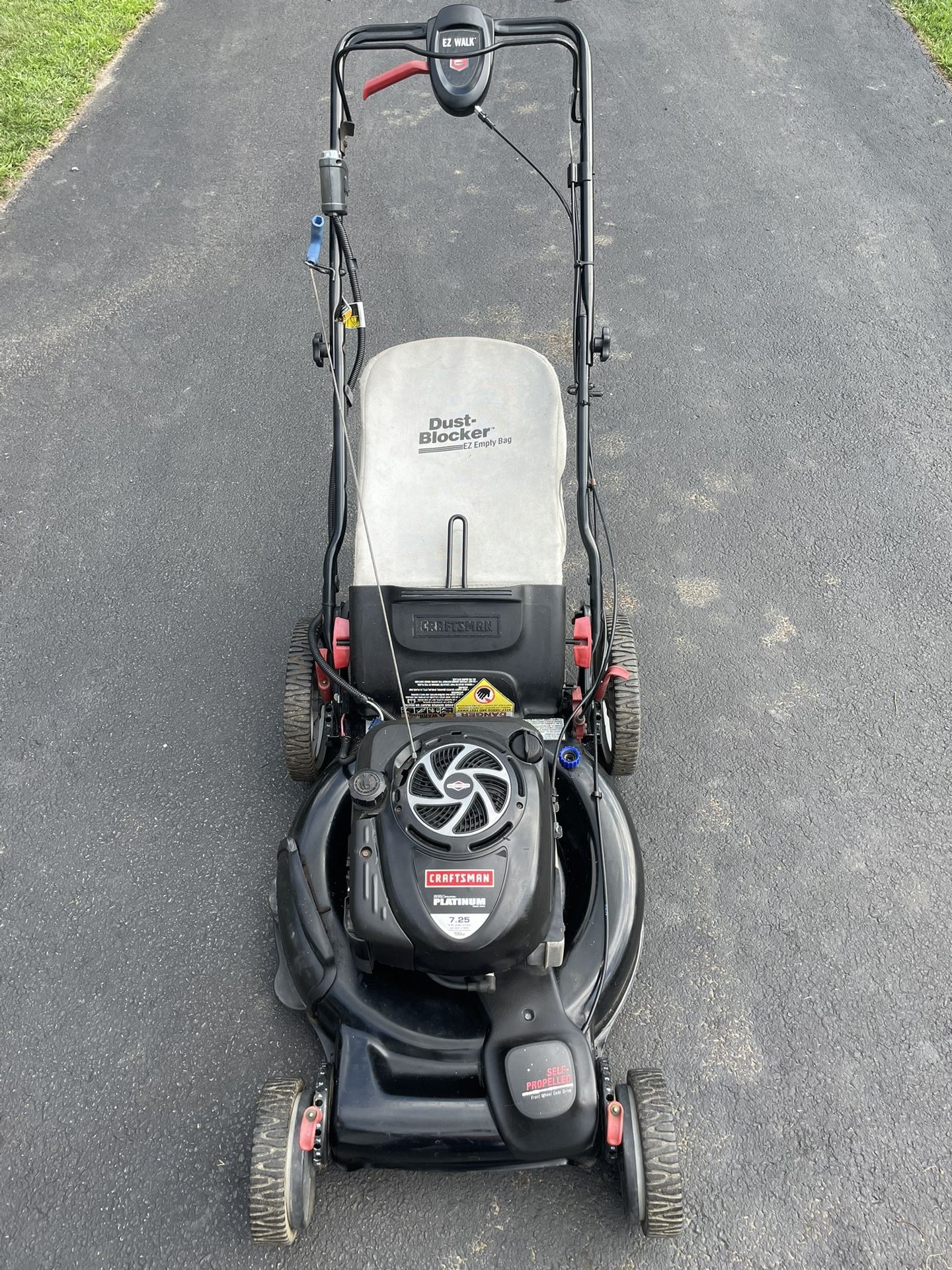 Craftsman 7.25hp 190cc Self Propelled Lawn Mower W/ Bag