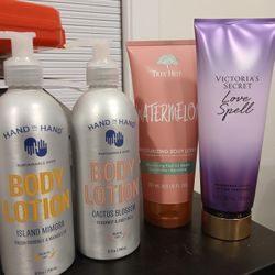 Body Lotions- Hand In Hand, Tree Hut, Victoria's Secret