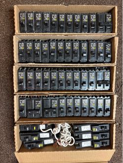 Square D circuit breakers.