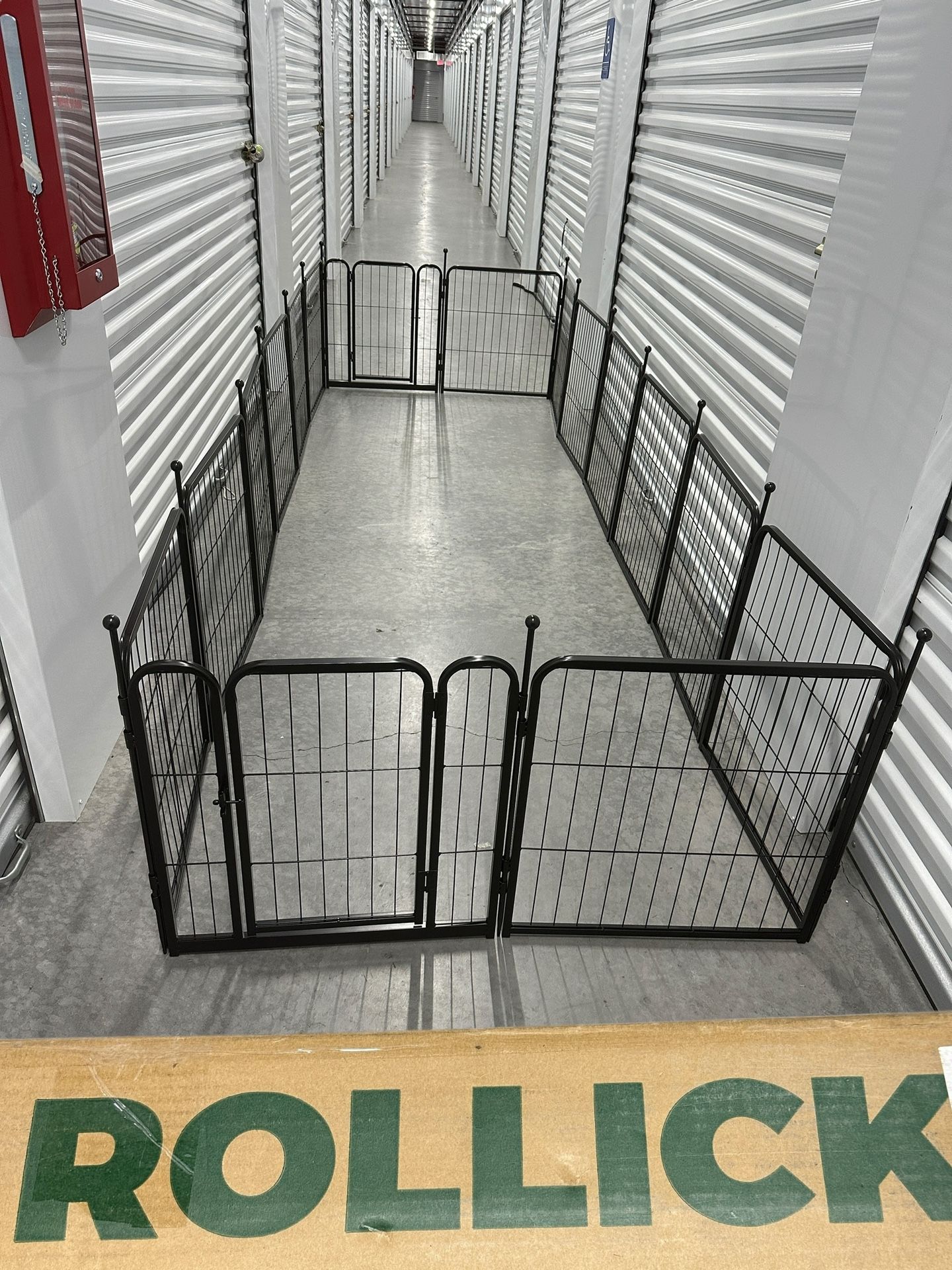 New FXW Rollick Dog PlayPen 16 Panels 24" High Metal Door Collapsible Camping Outdoors