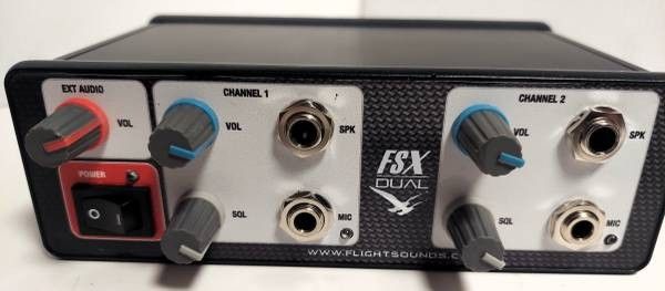 Flight Sounds DUAL General Aviation Headset USB Adapter