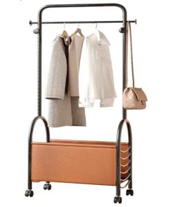 Clothes Rack for Hanging Clothes,Heavy Duty Rolling Clothing Rack Organizer Stand with Large Storage Bag, and Wheels,Coat Rack for Bedroom, Laundry Ro