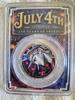 July 4th 1(contact info removed) 250 Years of Freedom Commemorative Coin