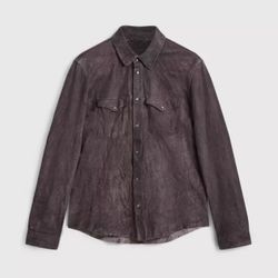 John Varvatos Mason Shirt Jacket “goat Leather “