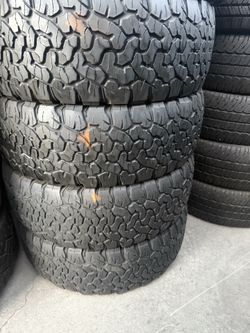 4 used tires 275/65r18 bfgoodrich ko2 🤑free installation and balance ‼️👌financing available