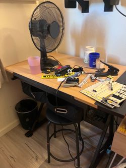 Drafting art table and stool