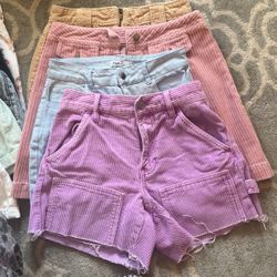 Corduroy Shorts/Skirts XS, 23 - Teen Girls Women