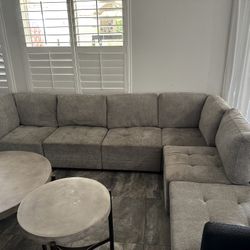 Grey Modular Sofa 