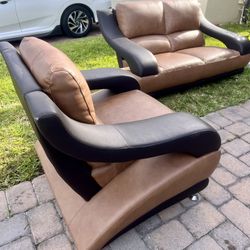 2 Piece Sofa & Chair Set 