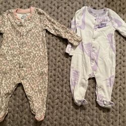 Two Nike Baby Girl Onesies Size Newborn To 3 Months