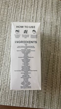 Hair Product with Castor Oil and Avocado Oil