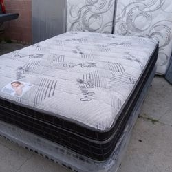 🔴queen Size Pillow Top Mattress 12" Thick 