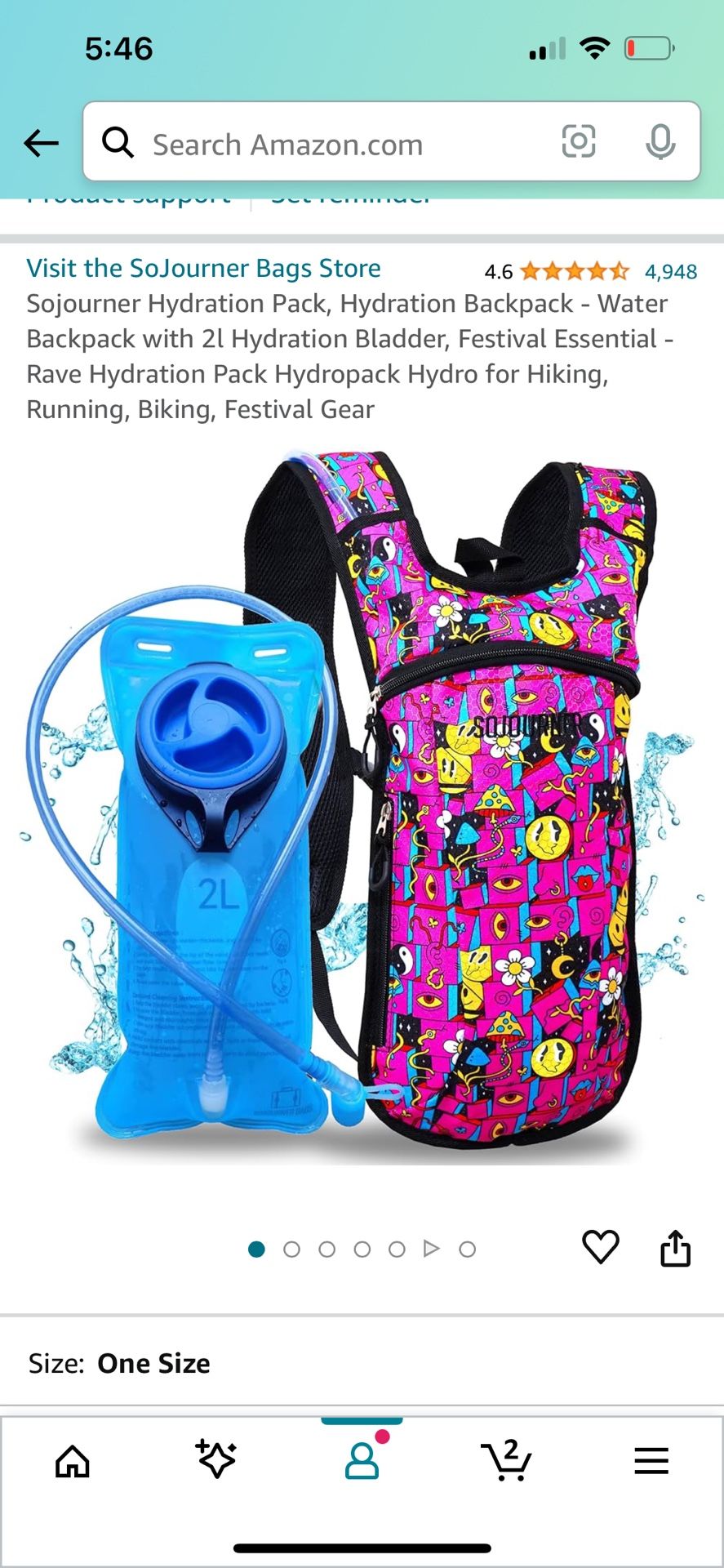 Never Used Before Water Hydo Backpack 