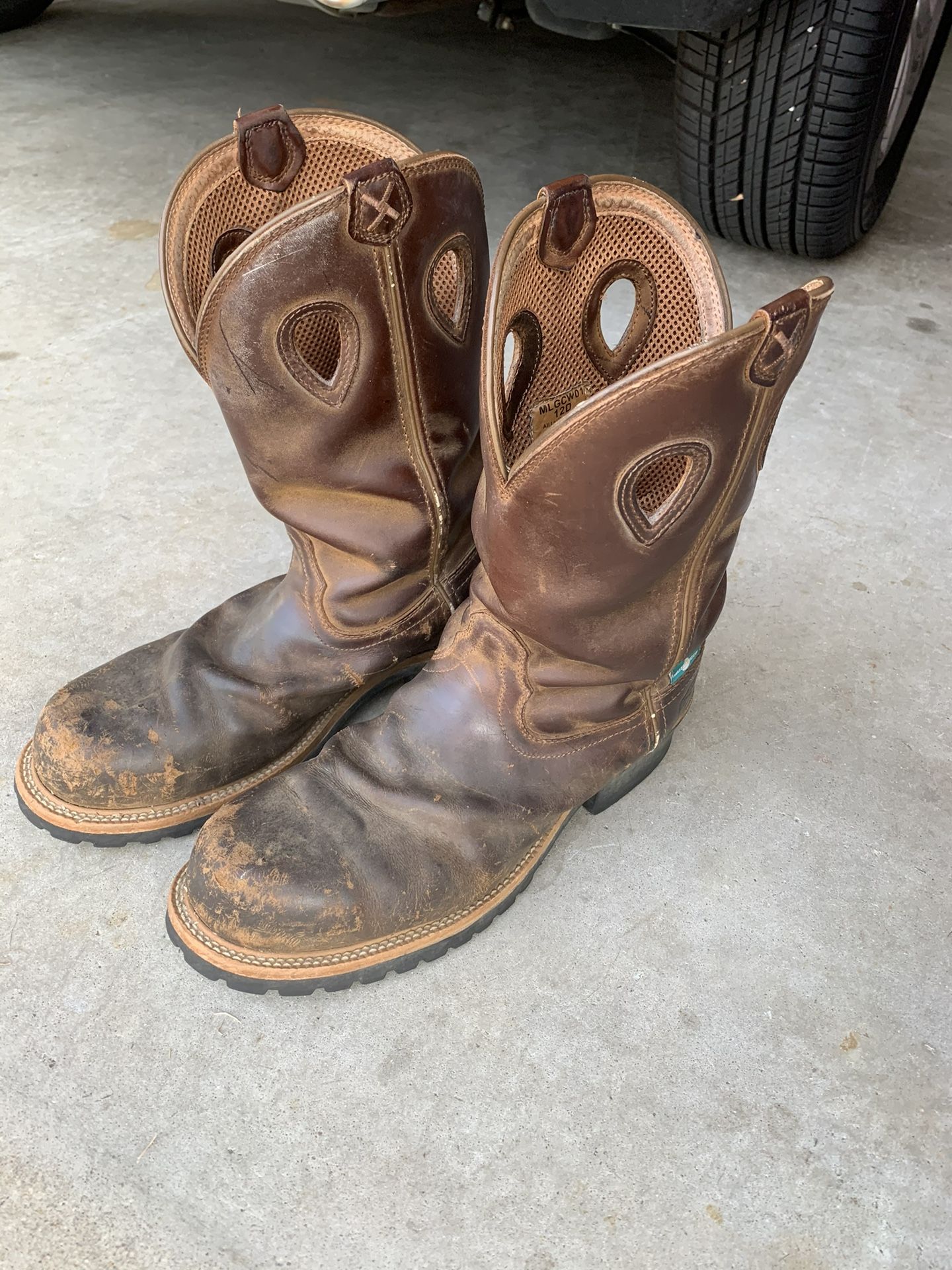 Men’s Twisted X Steel Toe Work Boots/size 12D