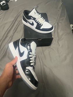 Air Jordan 1 Low Patent Leather Sneakers