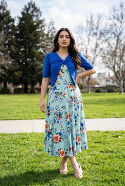 Royal blue dress