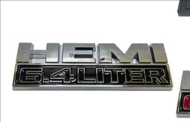 Hemi 6.4L Liter adhesive back badge 2 sizes available sold separate see all pics! I also do SHIPPING
