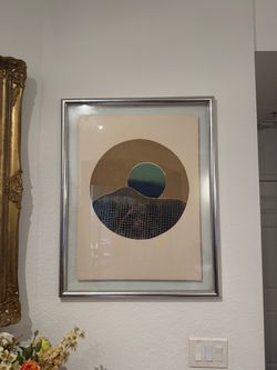 Large framed Judy Targan wall art
