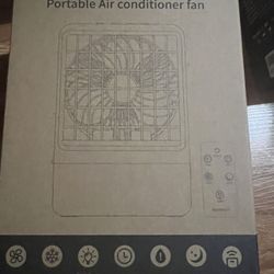 Portable Air Conditioner Quiet Fan with Remote Control