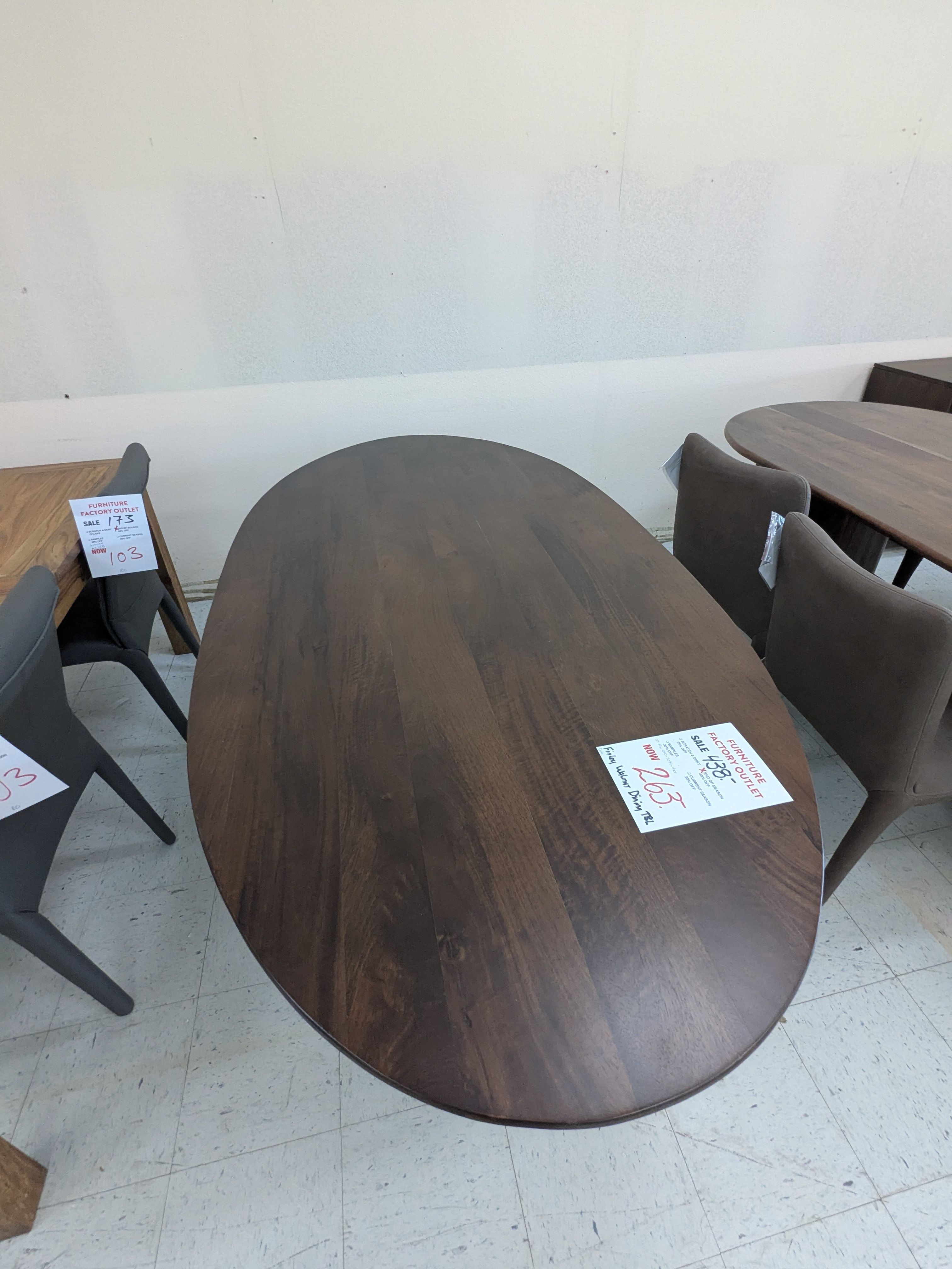 Finley Walnut Dining Table*
