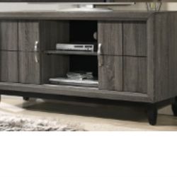 Brand New Grey Midern Tv Stand Media Chest Cabinet Entry Table 