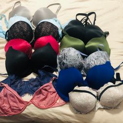12 VICTORIAS SECRET BRAS
