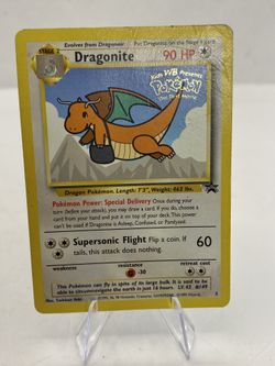 Pokemon TCG Dragonite 5 1999 WB Movie Black Star Promo Rare WOTC VTG MP