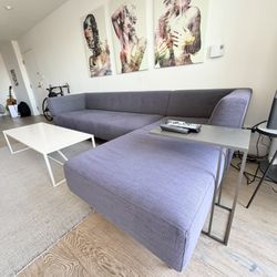 BoConcept Luxury Sectional Sofa (Right Arm) - Used In Great Condition (H29¼xW117¾xD67")