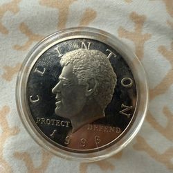 Silver Clinton 1993 Coin