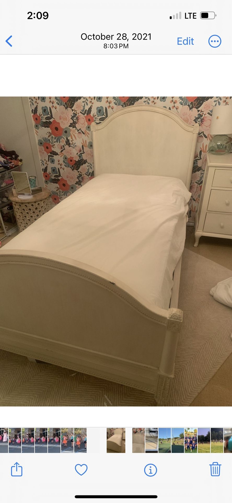 Restoration Hardware Twin Bed
