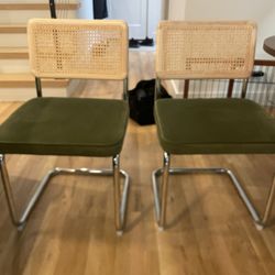 Wash Velvet Side Chairs 