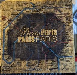 Paris Metro Map Wall Decor