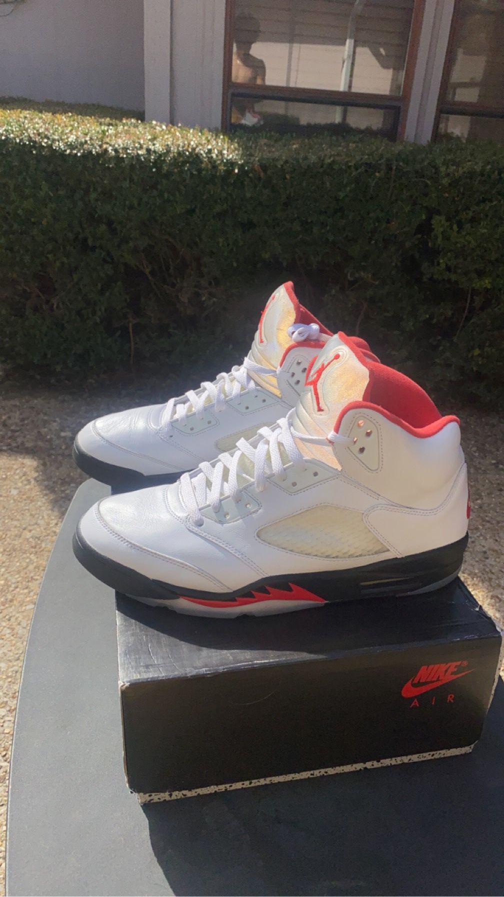 Size 13 Jordan 5 Fire Red