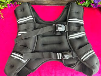 Black Weighted Workout Vest(14.6lbs)