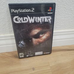 PS2 COLD WINTER CIB WITH CASE AND MANUALS INCLUDED 