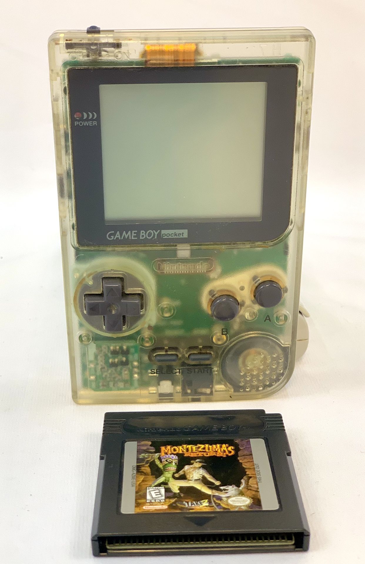 NINTENDO GAME BOY POCKET WITH MONTEZUMA’ S RETURN