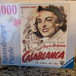 Casablanca Ingrid Bergman Puzzle Poster 1000pc Ravensburger NEW