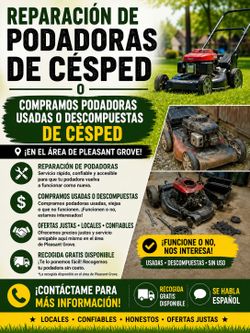 If you have old or broken lawn mowers, That you no longer want.