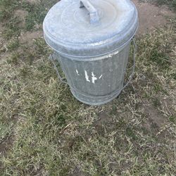 Galvanize Trash Can 