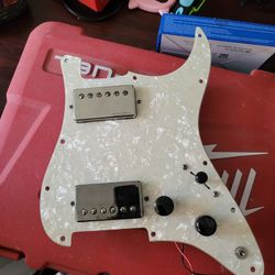 Custom Loaded strat pickguard seymour duncan hot rodded pick ups
