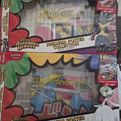 Pokemon Ascended Heroes Mega Gardevoir & Lucario posters ONLY