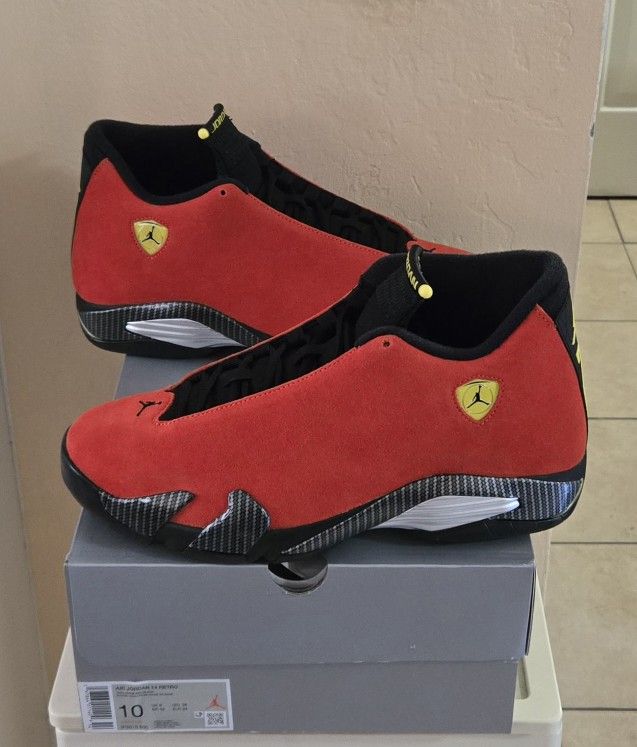 Jordan 14 Retro Ferrari (2025) Brand New DS 💯 Authentic Men's Size 10/ Read Full Description