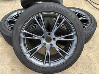 FREE DELIVERY OEM 2025 Tesla Model Y Wheel Gemini Charcoal Rim CONTINENTAL TIRE 45-50% 255/45r19