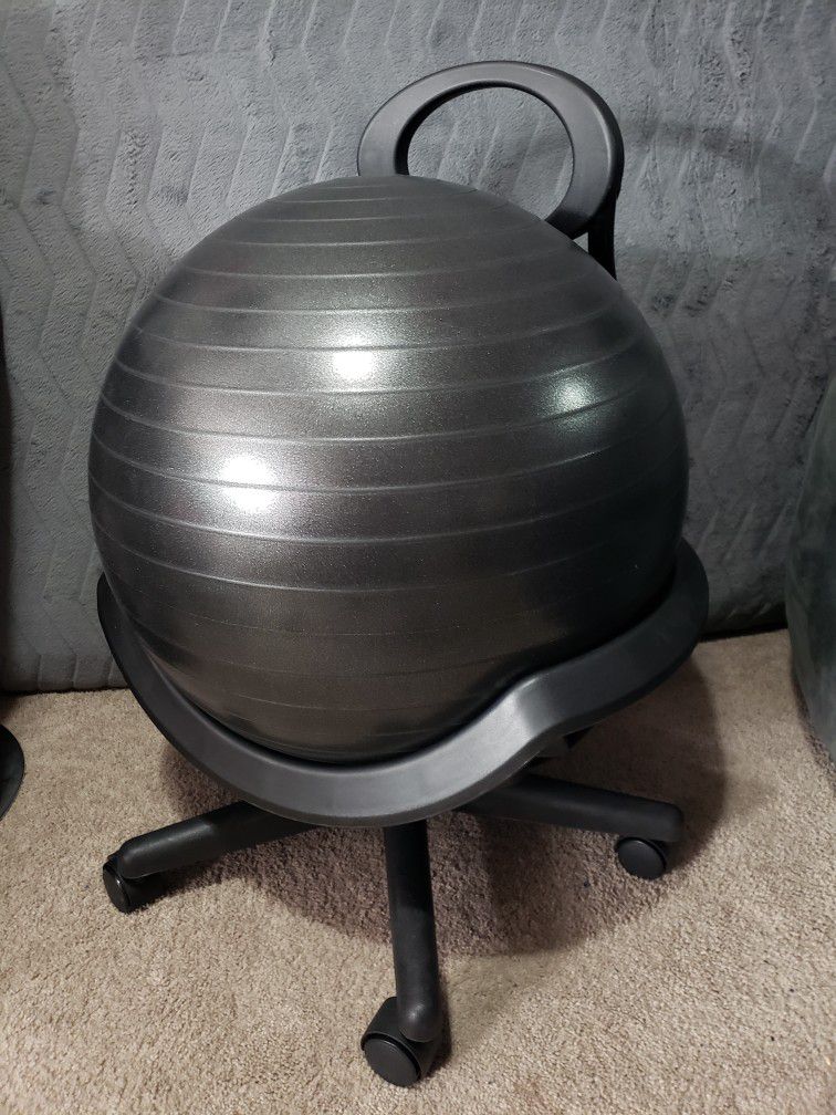 Like New Black Gaiam Balance Ball Chair $15