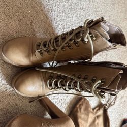 3 Pairs Of Winter High Heel Boots Size 7 