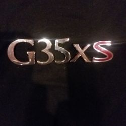 Infiniti G35xS Trunk Emblems