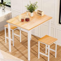 Compact Dining Table And Stools