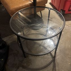 Glass coffee table