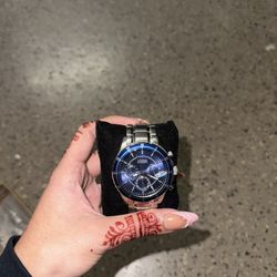 Men’s Blue And Silver Guess Luxury Watch Watches Accessories 